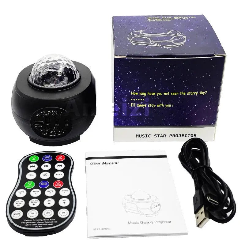 APP Starry Sky Projector Music Small Night Lamp 5W USB Plug In