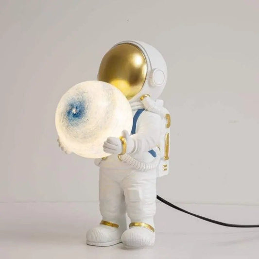 Astronaut Creative Bedroom Bedside Spaceman Lamps Blue Planet Plug
