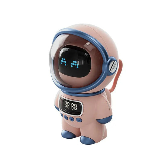 Bluetooth Intelligent AI Interactive Audio Clock Pink