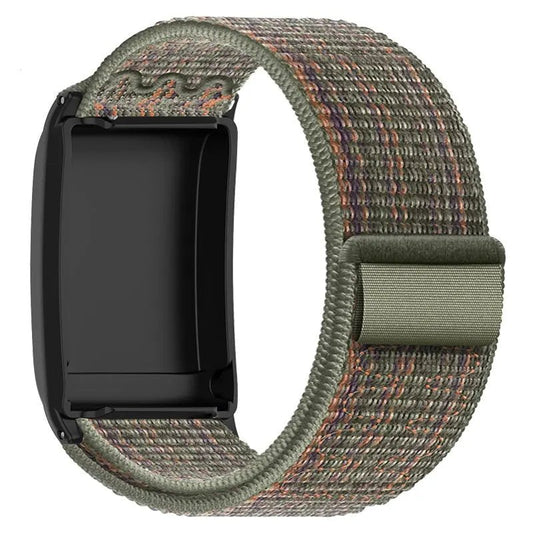 Bracelet Watch Strap Nylon Loop Knitted Belt Dark Fir Green