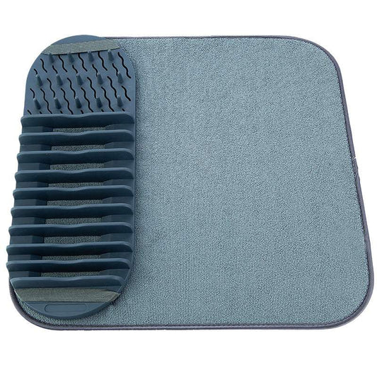 Dish Draining Rack Hanging Kitchen Storage Light Gray