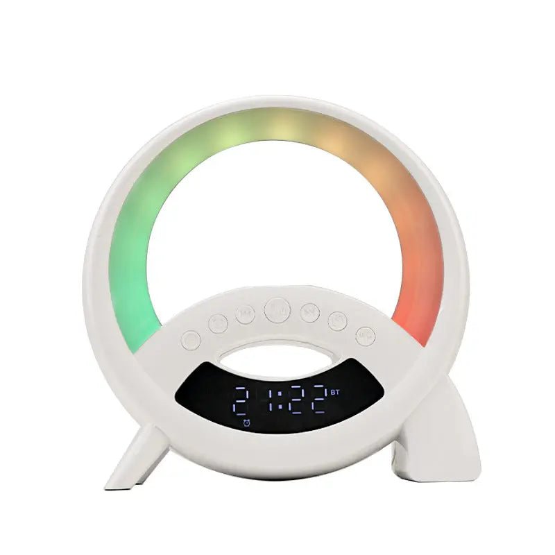 Display Clock Alarm Small Night Lamp White USB
