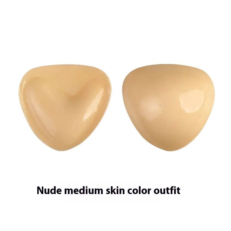 Double Sided Adhesive Sticky Bra Inserts Push Up Thick Sponge Breast Lift Pads Women Swimsuit Bikini Cup Enhancer Nude medium skin color outfit