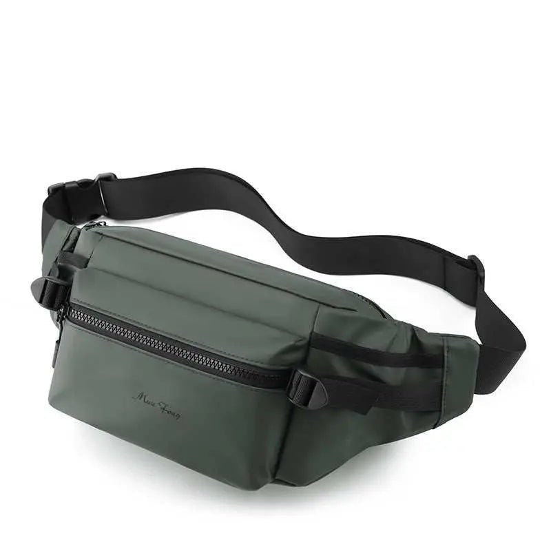 Fashion Fashion Waist Bag Sports Waterproof Outdoor Multifunctional Mobile Phone Bag Army Green