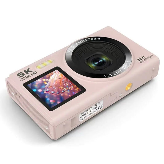 HD Dual-screen Selfie Video WIFI Mobile Phone Portable Digital Camera Pink