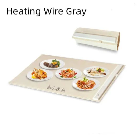 Kitchen Gadget Electric Warming Tray Hot-sale Graphene Vegetable Heating Hot Cutting Board Household Multi-functional Thermal Insulation Heating Wire Gray US