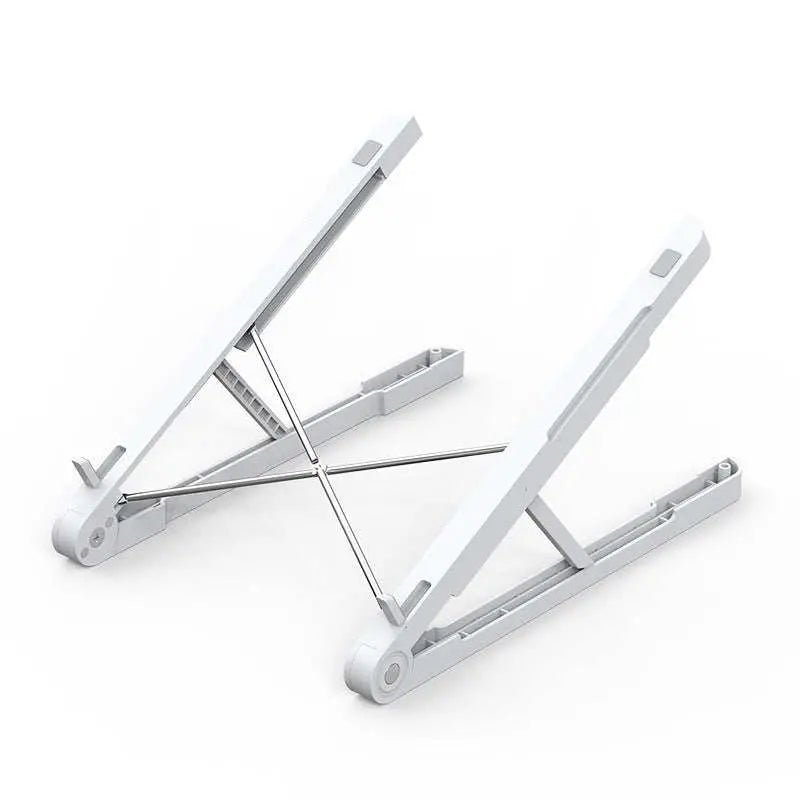 Laptop Stand Computer Cooling Rack Increase Shelf Desktop Folding Portable Lifting White