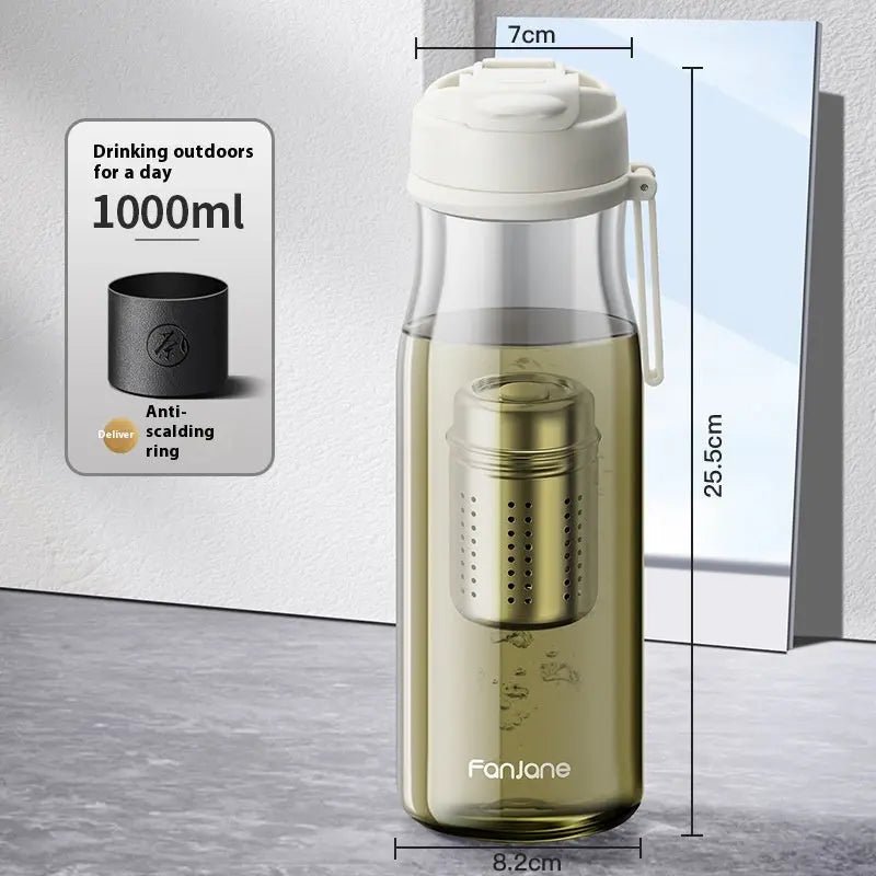 Magnetic Bubble Tea Cup Separates From Tea Water Kitchen Gadgets White 1000ML