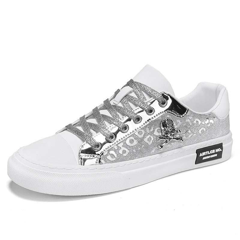 New Fashion Casual Skull Sneakers DM 7799 Silver