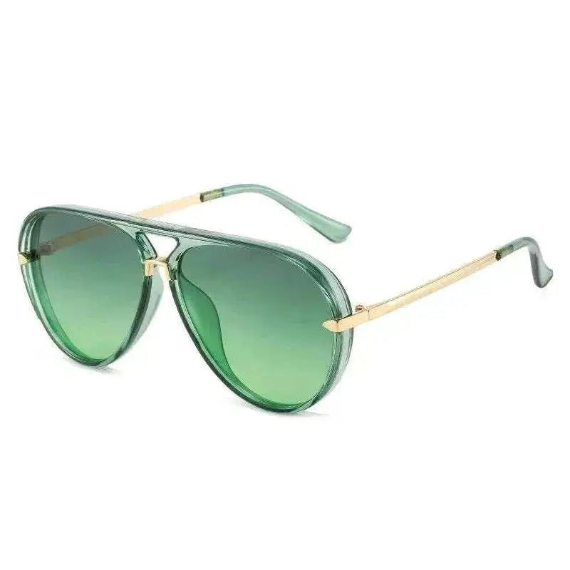 New Fashion Colored Sunglasses For Men And Women Aviator Glasses Uv400 green