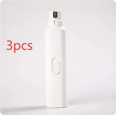 Pet Nail Grinder Dog Cat Battery Model Nail Trimmer Large And Small Dogs Nail Clippers Pet Grooming Tools Pet Products Elegant White T10 Nail Piercing Device 3PCS