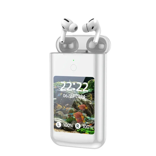 Smart Power Bank Headset 28-inch Multimedia Display White