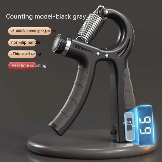 Spring Grip Men's Professional Exercise Arm Strength Home Fitness Equipment Black And Gray