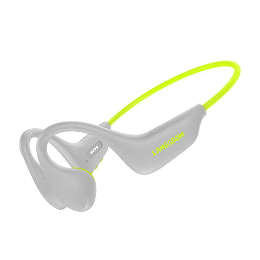 Stylish And Lightweight Open Sports Bluetooth Headset Grayish Green USB
