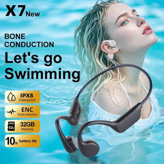 Swimming Headset Listening Music With 32G Memory Long Battery Life Black English version