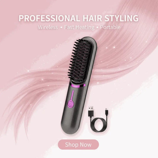 Wireless Straight Comb USB Charging Hairdressing Comb Rolls - Aussie PM Store