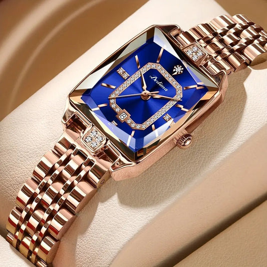 Women's Waterproof High-end Fashion All-match Watch Blue