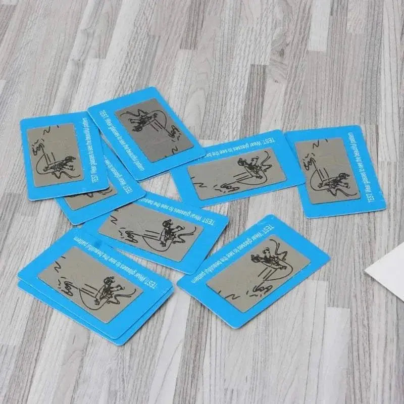 10pcs/set Presbyopic glasses Sunglasses Polarized Test Card Shade Test Cards Sunglasses Polarized Lens