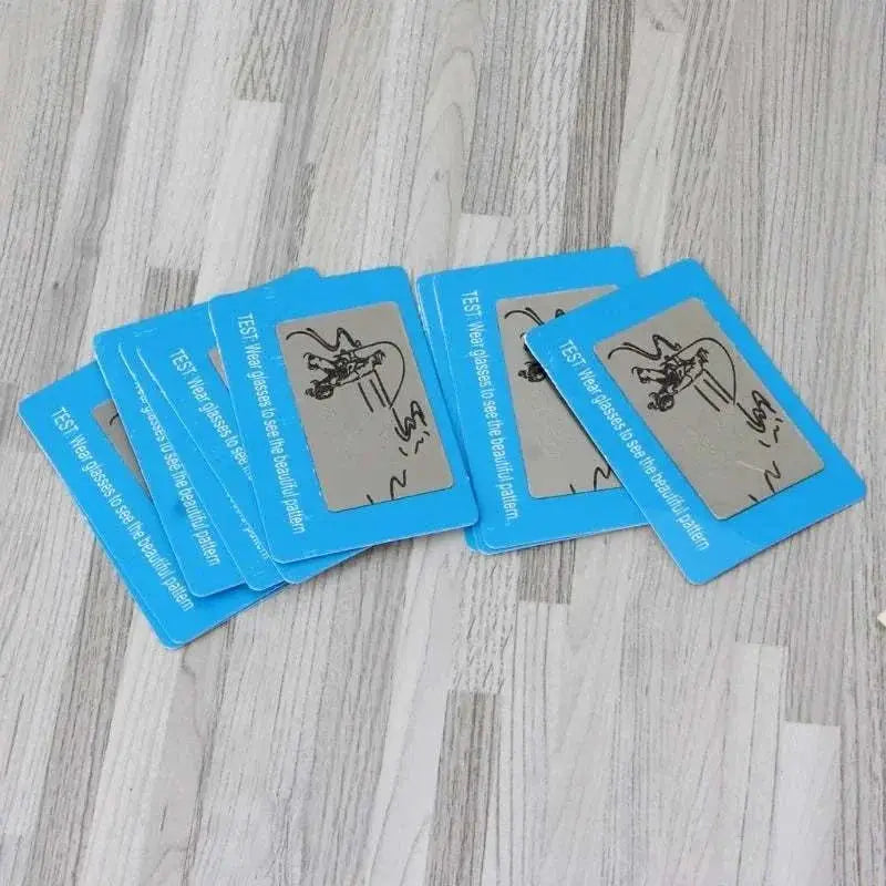 10pcs/set Presbyopic glasses Sunglasses Polarized Test Card Shade Test Cards Sunglasses Polarized Lens