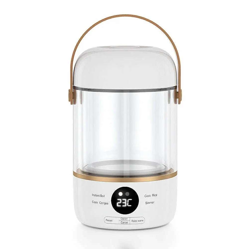 110V220V Smart Electric Stew Cooker Personal Portable Electric Stew Pot Transparent Visual Version