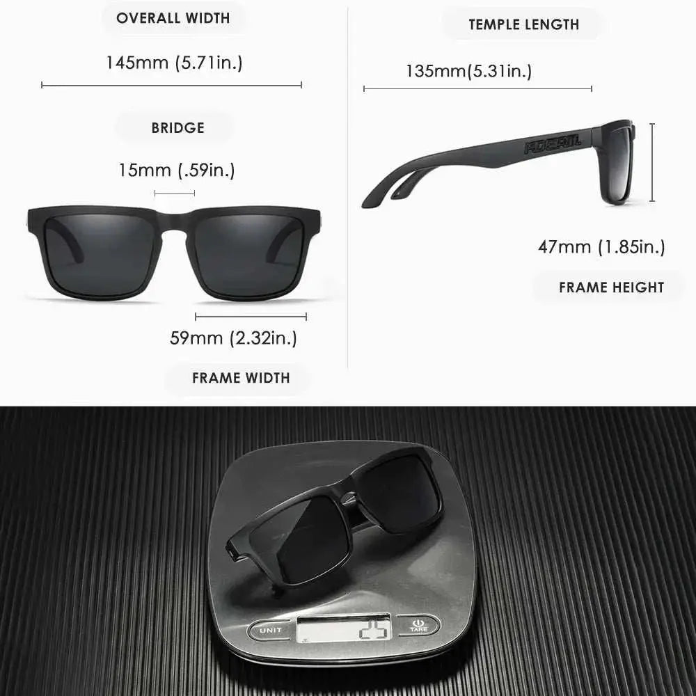 2025 Kdeam Polarized Sunglasses for Men Women Fashion Unisex Brand Trendy Outdoor Eyewear For Couple Mirror red lens