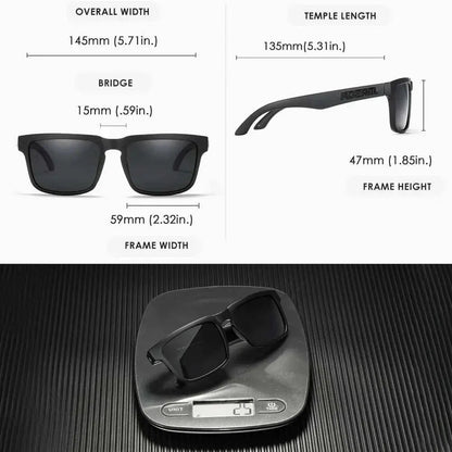2025 Kdeam Polarized Sunglasses for Men Women Fashion Unisex Brand Trendy Outdoor Eyewear For Couple Mirror red lens