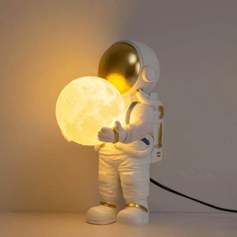 Astronaut Creative Bedroom Bedside Spaceman Lamps Printing Lampshade Plug