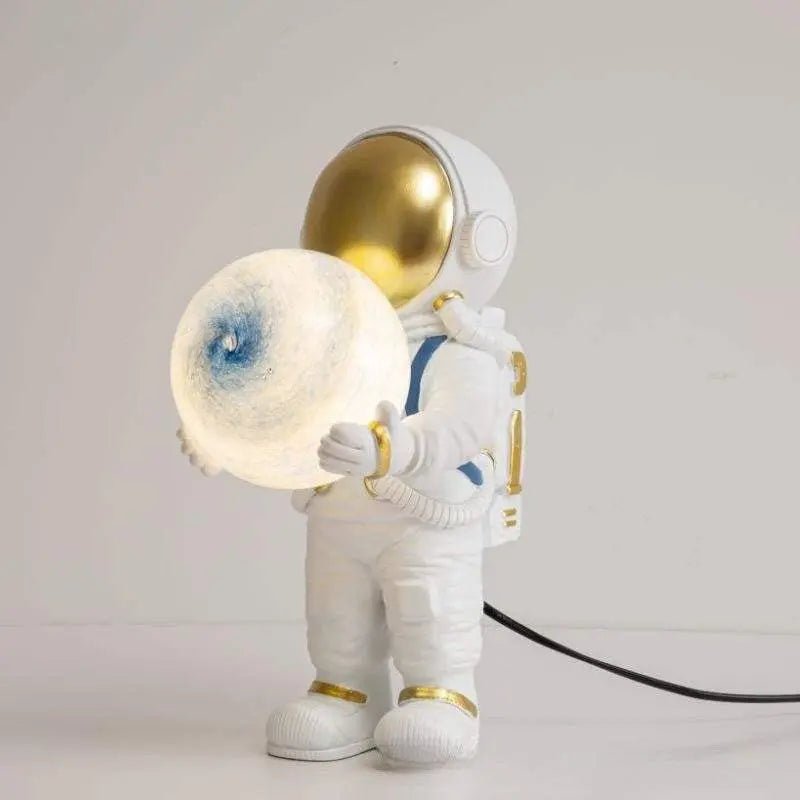 Astronaut Creative Bedroom Bedside Spaceman Lamps Blue Planet Plug