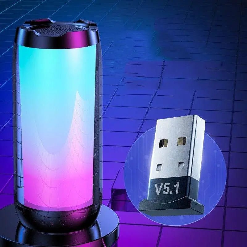 Atmospheric Ambient Light Gaming House Desktop Computer Romantic Room Smart Bluetooth Speaker Single Pack Bluetooth Adapter