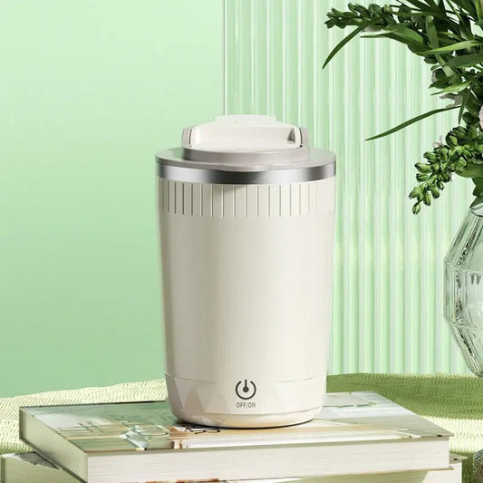 Auto Stirring Electric Coffee Cup Milky White 400ml