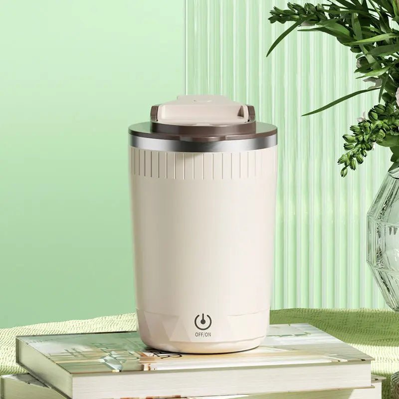 Auto Stirring Electric Coffee Cup Beige 400ml