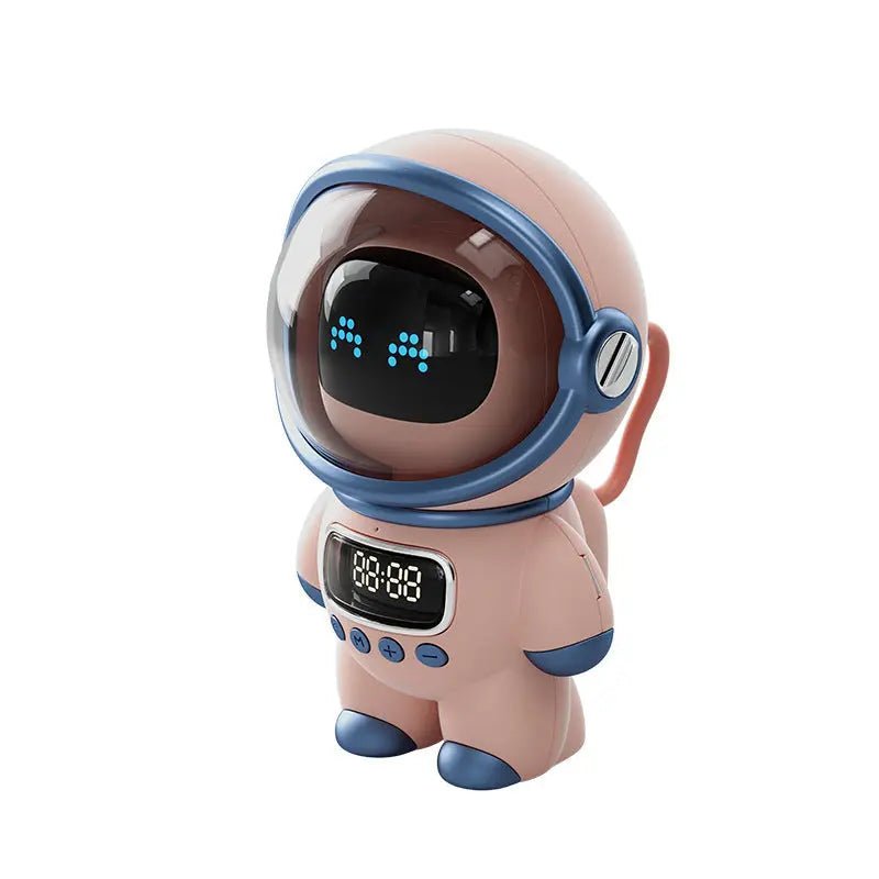 Bluetooth Intelligent AI Interactive Audio Clock Pink