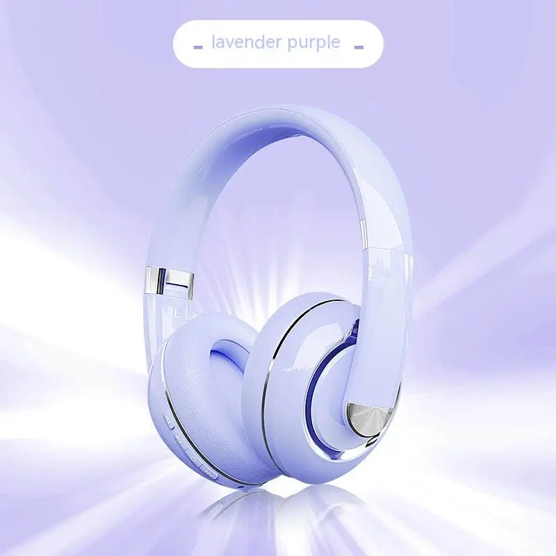 Bluetooth Wireless Headphones With Microphone Lavender Purple