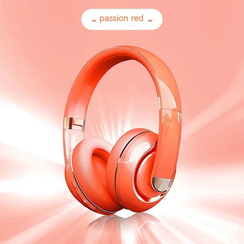 Bluetooth Wireless Headphones With Microphone Passion Red
