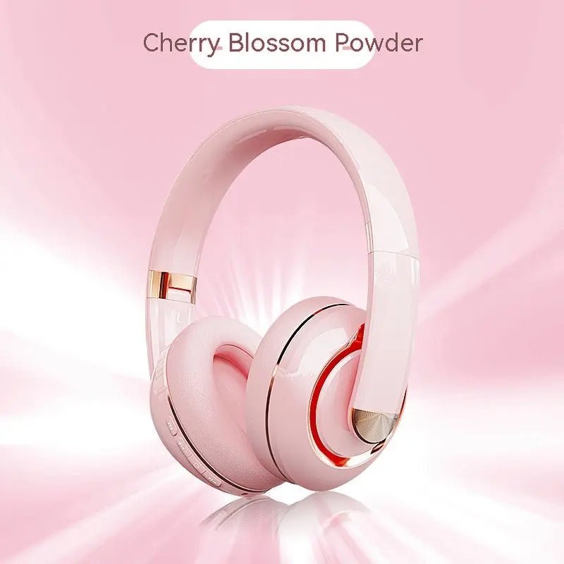 Bluetooth Wireless Headphones With Microphone Cherry Blossom Pink