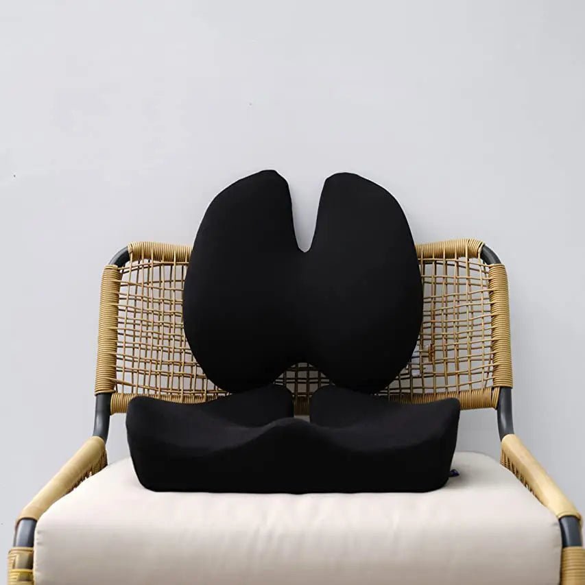 Car Seat Memory Foam Office Ergonomic Chair Cushion Black 1PCS