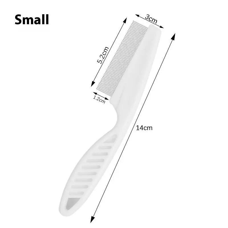 Cat Comb Tie Removal Floating Hair Magic Long Hair Pet Self-Cleaning Row Dog Cat Comb Grooming Supplies Flea Removal Brush Pets Products Flea Comb Small Size
