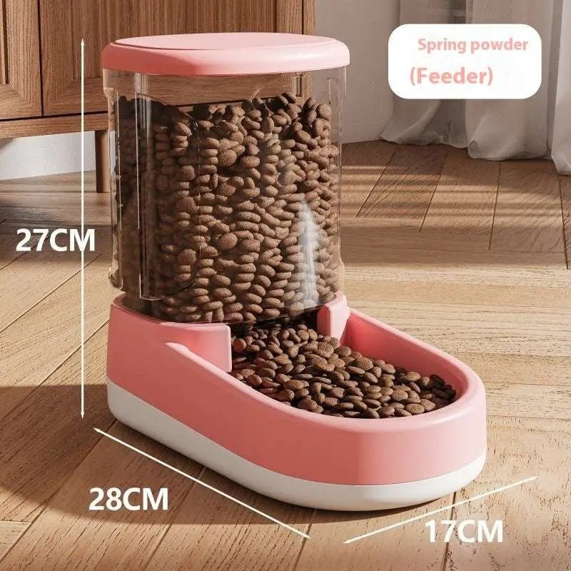 Cat Water Fountain Dog Pet Automatic Pet Feeder Pink Feeder