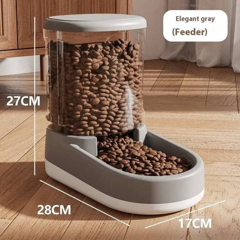 Cat Water Fountain Dog Pet Automatic Pet Feeder Gray Feeder