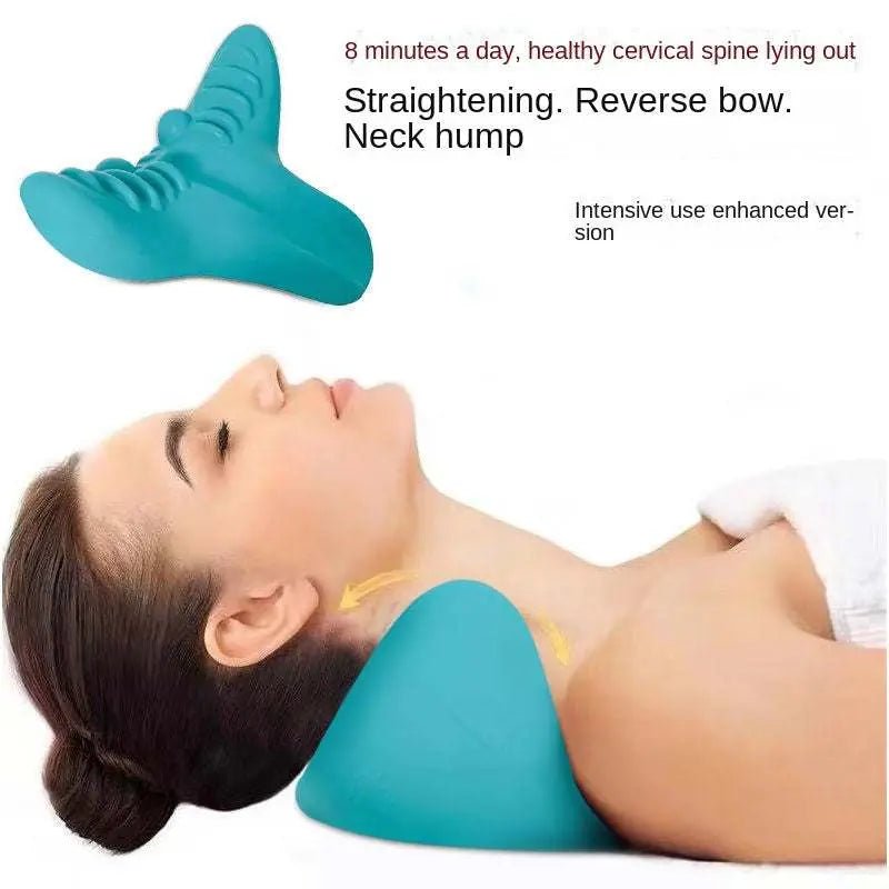 Cervical Spine Massage Pillow Gravity Acupressure Neck Massager Cervical Spine Pillow Neck Shoulder Massage Pillow Home Traction Corrector Massager