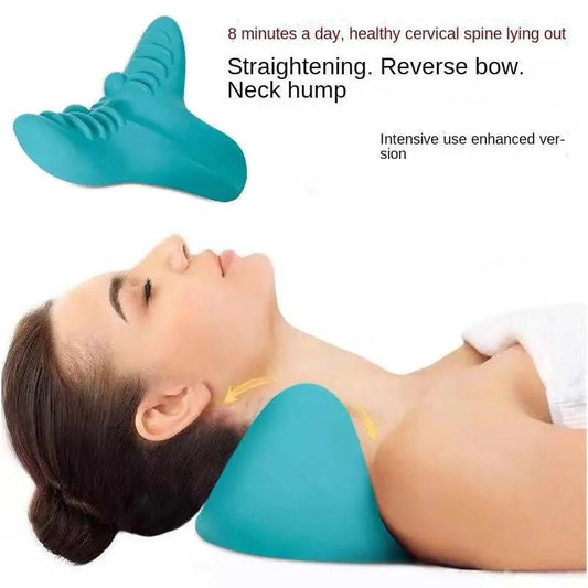 Cervical Spine Massage Pillow Gravity Acupressure Neck Massager Cervical Spine Pillow Neck Shoulder Massage Pillow Home Traction Corrector Massager