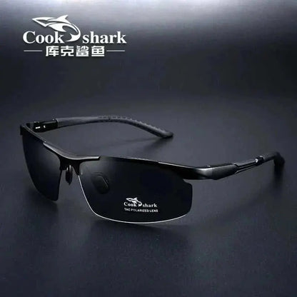 Cookshark 2025 New Sunglasses Men's Sunglasses Tide Polarized Drivers Driving Glasses CHINA black black