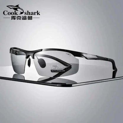 Cookshark 2025 New Sunglasses Men's Sunglasses Tide Polarized Drivers Driving Glasses CHINA black Photochromic