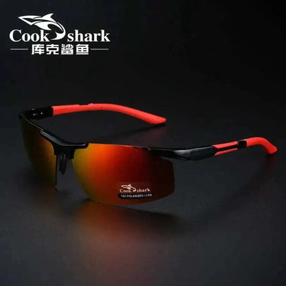 Cookshark 2025 New Sunglasses Men's Sunglasses Tide Polarized Drivers Driving Glasses CHINA black Orange