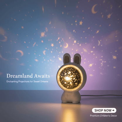 Creative Rabbit Star Light Projector Lamp Children Home Decor - Aussie PM Store