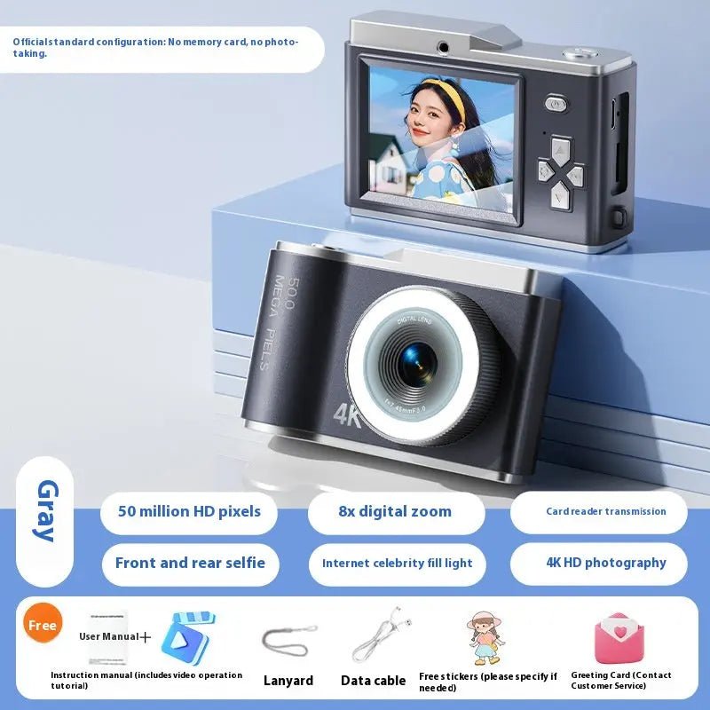 D05 Children's Camera Digital Cartoon Black No card