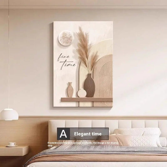 Decorative Painting Cream Style Abstract Line Character Mural A Style Elegant Time 40X60cm Frameless Painting