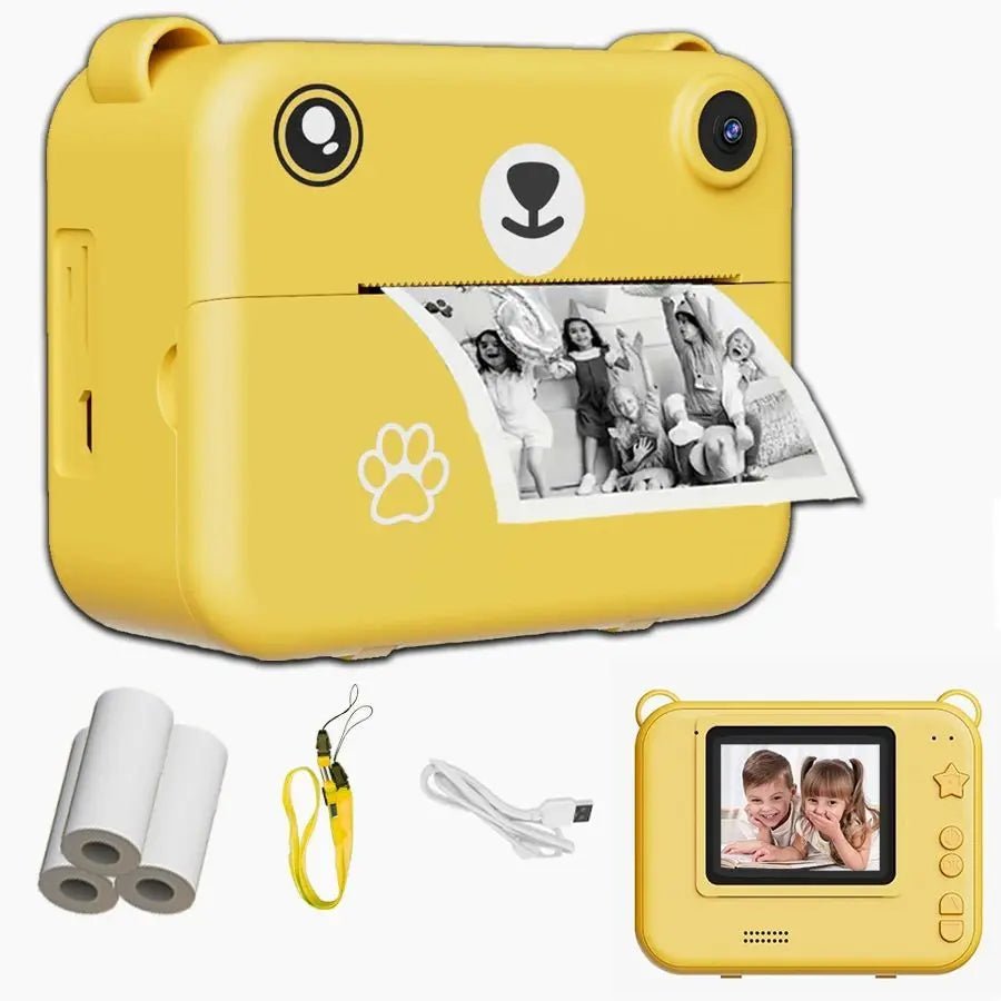Digital Children's Camera Photography Instant Printing Yellow