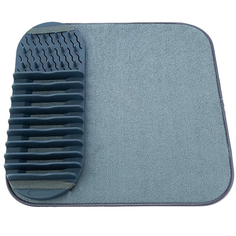 Dish Draining Rack Hanging Kitchen Storage Light Gray