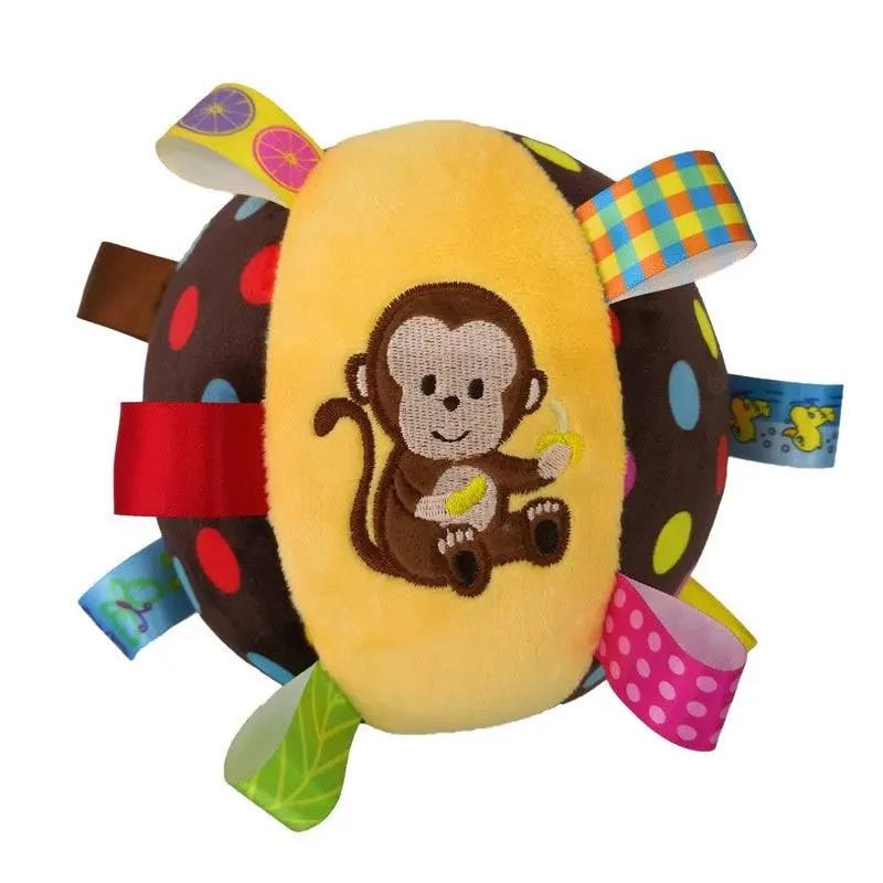 Dog Interactive Football Toys Children Soccer Dog Outdoor Training Balls Pet Sporty Bite Chew Teething Ball With Cute Printing Little Monkey Plush Diameter 15cm